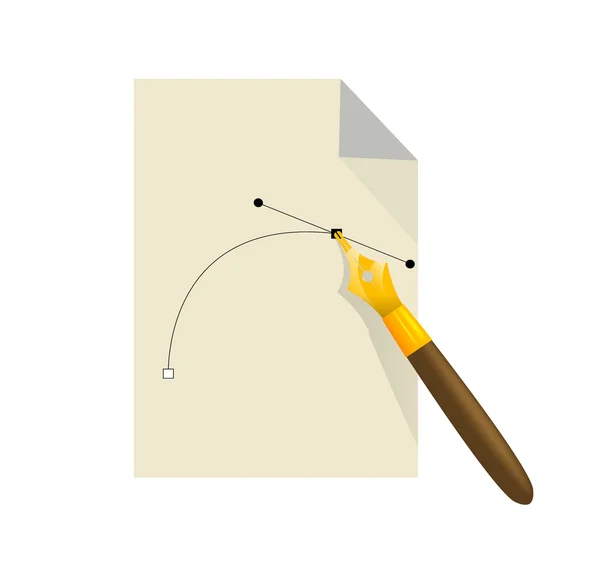 Ícone de ferramenta caneta Vector — Vetor de Stock