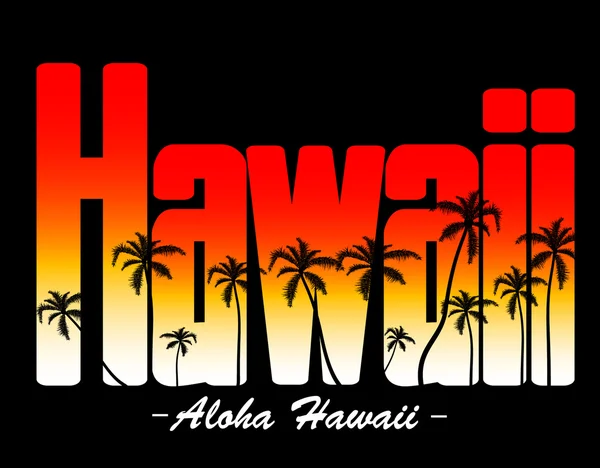 Aloha Hawai — Vector de stock