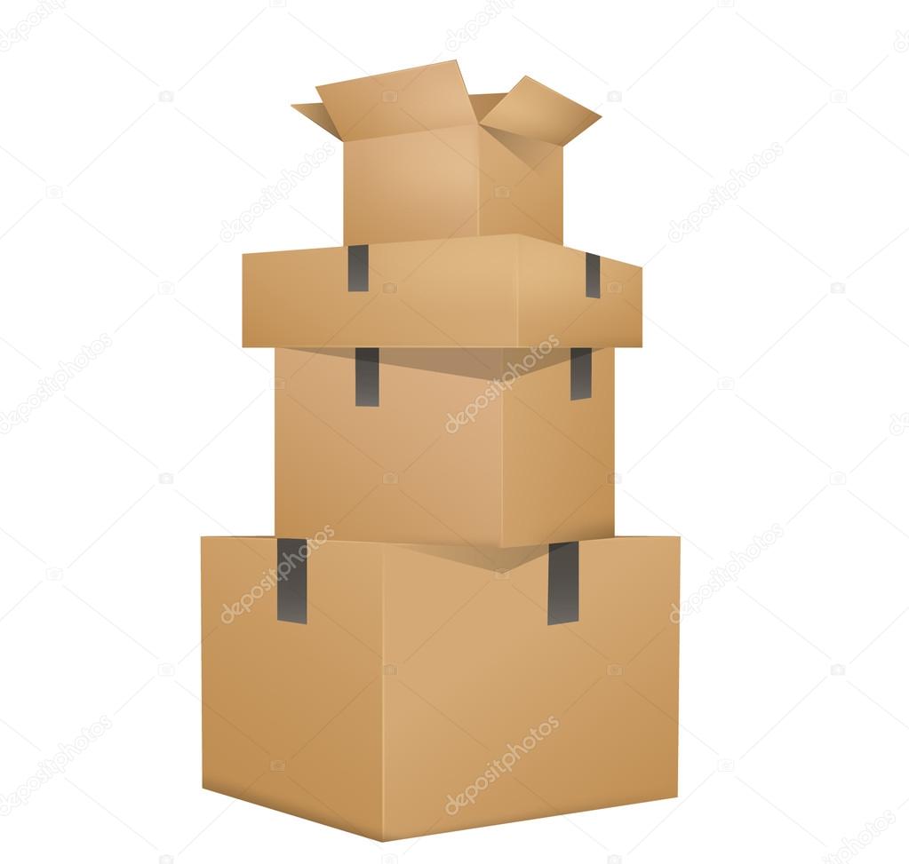 Brown boxes packaging.