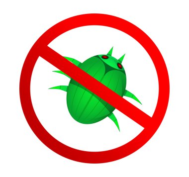 Hiçbir kötü amaçlı yazılım simgesi 