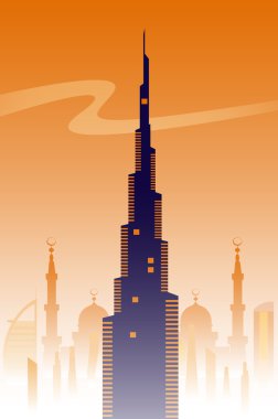 Dubai, manzarası arka plan