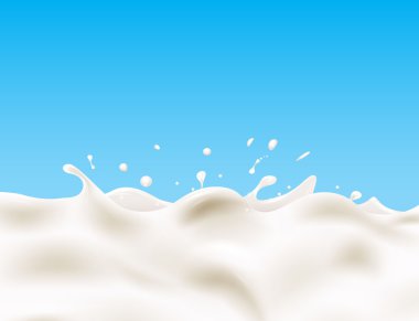 Tasty milk design element clipart
