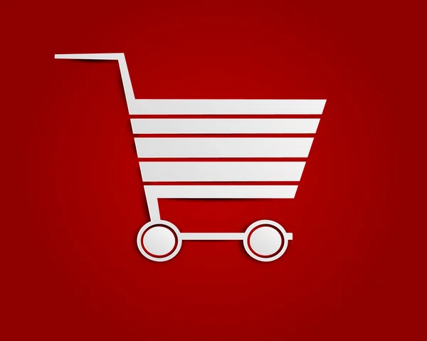 Icono de carrito de compras — Vector de stock