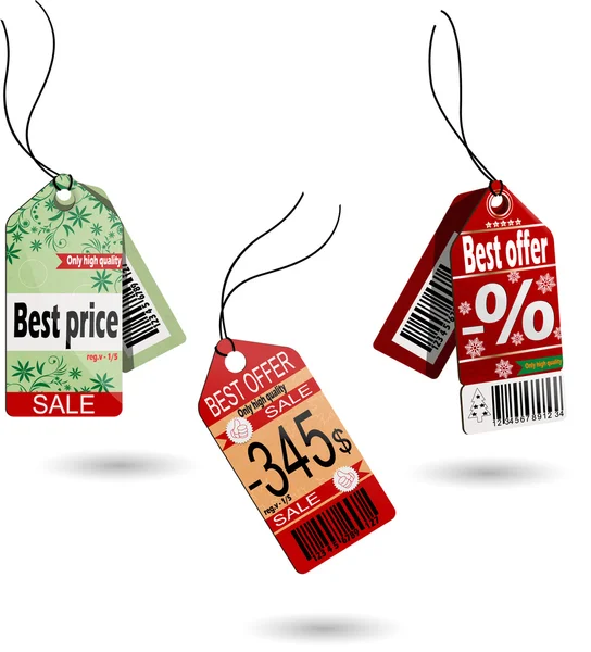 Price tags — Stock Vector