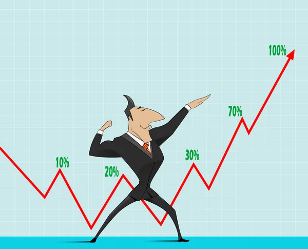 Concept de croissance des entreprises — Image vectorielle