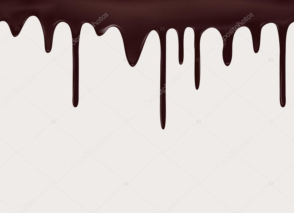 vector seamless flowing melted chocolate 