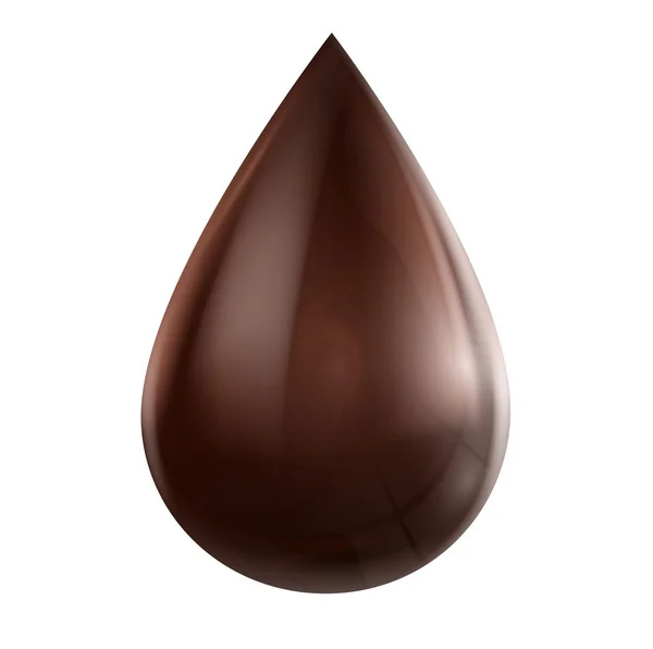 Zwarte chocolade daling — Stockvector