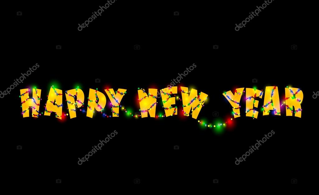 Happy new year  design. New years illustration. Vector