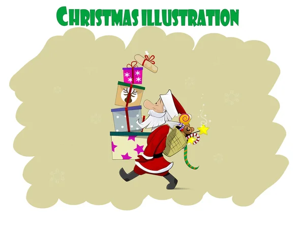 Ilustración de Santa Claus — Vector de stock