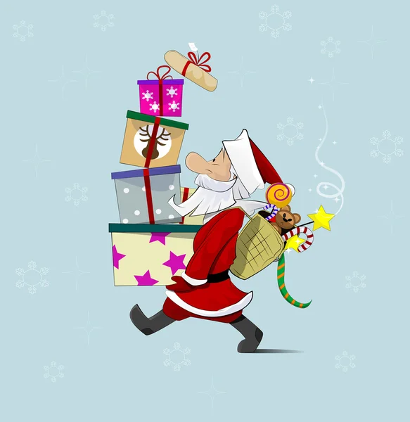 Illustration du Père Noël — Image vectorielle