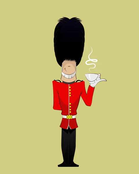 Illustration soldat britannique — Image vectorielle