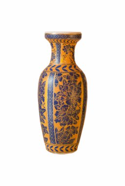 Vazo retro, beyaz arkaplanda izole