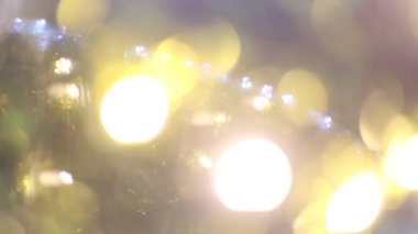 Bulanık Noel ışıkları, gece vakti