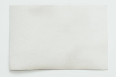 beyaz ve eski fotoğraf kartı, beyaz arka planda.