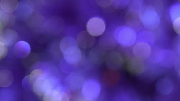 Fond Abstrait Violet Lumières Floues Avec Effet Bokeh — Video