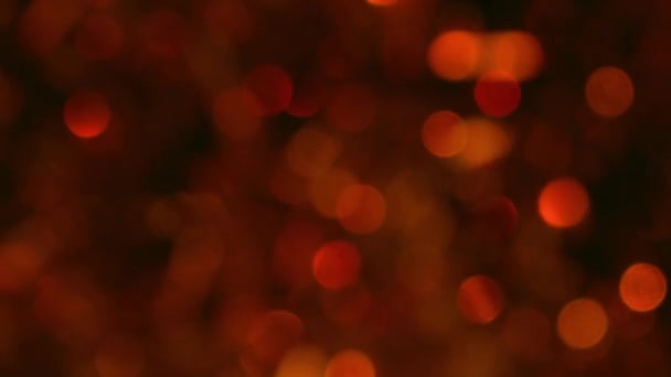 Red Abstract Background Blurred Lights Bokeh Effect — Stock Video