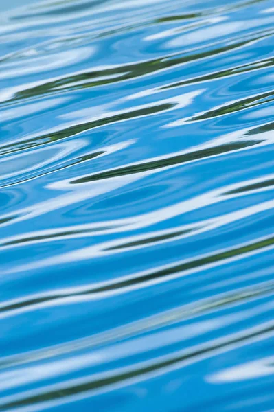 Ondulations Abstraites Vagues Sur Surface Eau Bleue Surface Relaxante Forme — Photo