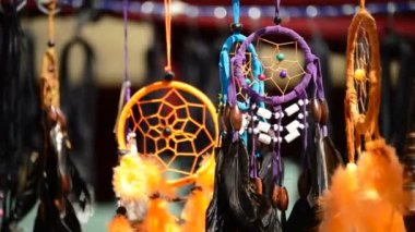 Güneşli gün asılı Dreamcatchers