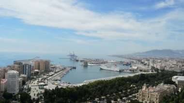 Panoramik Malaga Gibralfaro bağlantı noktası