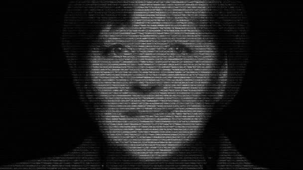 Animazione Angela Merkel Cancelliere Germania Con Numeri Esecuzione — Video Stock