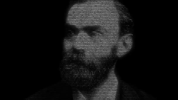 Animation Alfred Nobel Made Numbers Running — Stock Video