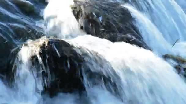 Rzeka woda działa w kaskadę zachód nazwa_pliku: — Wideo stockowe