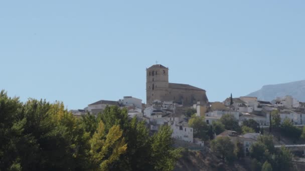 Church Alhama Granada Spanish Town — Stock Video