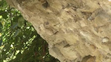 Roma köprüsünün iç taşlarında su yansımaları var.