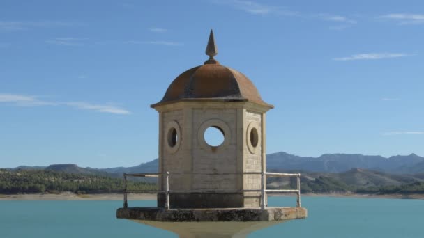 Bermejales Swamp Observatory Sunny Day Arenas Del Rey España — Vídeo de stock