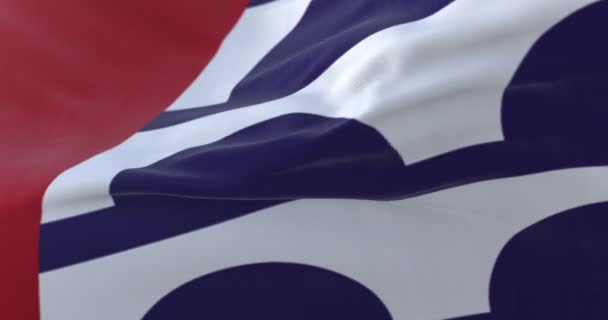 Bandeira Des Moines Cidade Estado Iowa Nos Eua Estados Unidos — Vídeo de Stock