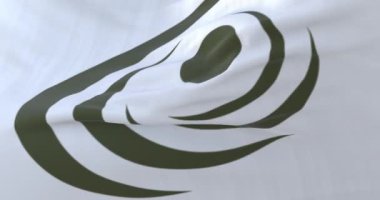 Gilbert şehrinin bayrağı, Arizona eyaletinde, Birleşik Devletler, yavaş döngü