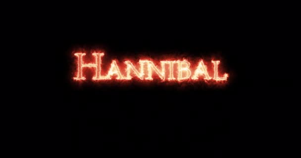 Hannibal Tűzzel Írt Hurok — Stock videók