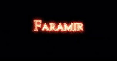 Faramir ateşle yazıldı. Döngü