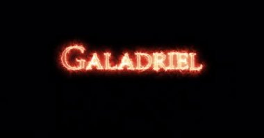 Galadriel ateşle yazılmış. Döngü