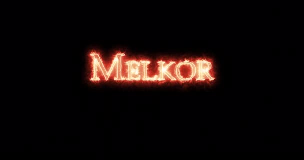 Melkor用火写的环路 — 图库视频影像