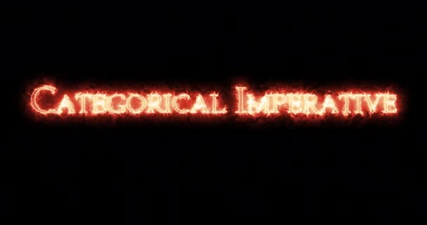 火で書かれたカテゴリー別の帝国 ループ — ストック動画