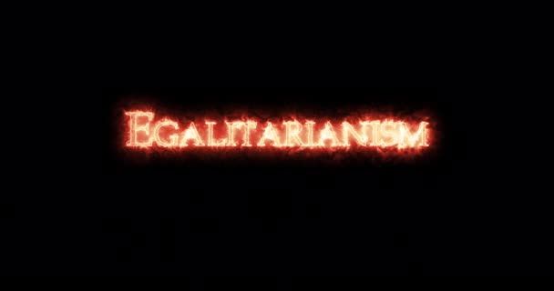 Egalitarism Scris Foc Bucla — Videoclip de stoc