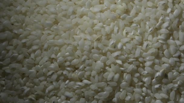 Reiskörner Drehen Sich Mit Einem Intimen Licht — Stockvideo