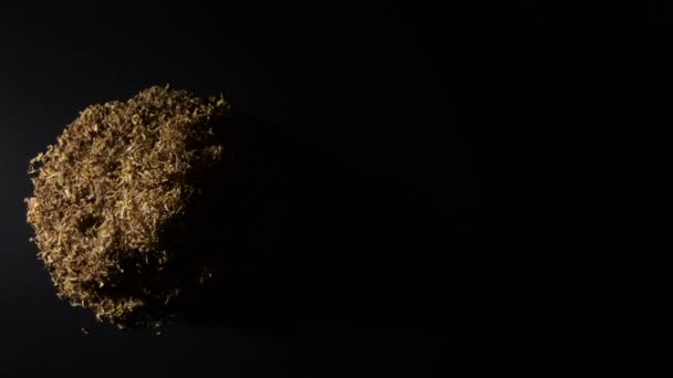 Suché Tabákové Prameny Horách Vlevo Rotace — Stock video