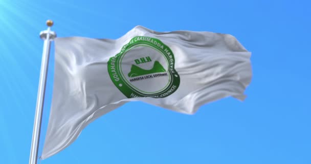 Bandera Hargeisa Capital Somalilandia Bucle — Vídeos de Stock