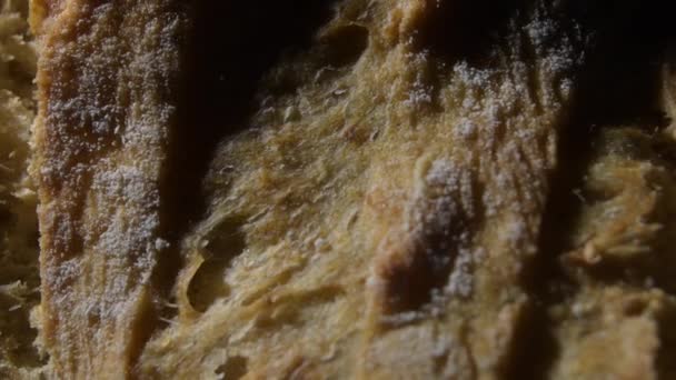 Tatlı Ekmek Kabuğu Samimi Bir Işık — Stok video