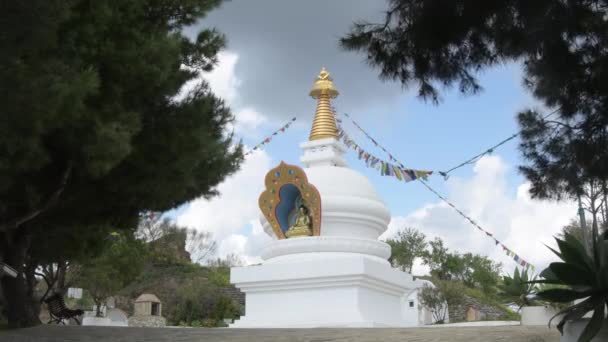 Kalachakra Stupa Valez Malaga Spanje — Stockvideo