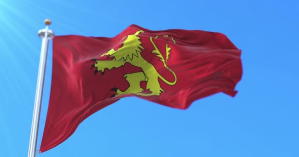Bandera Valeta Capital Malta Loop — Vídeo de stock