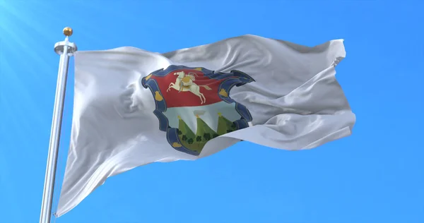 グアテマラ グアテマラの首都の旗 3Dレンダリング — ストック写真
