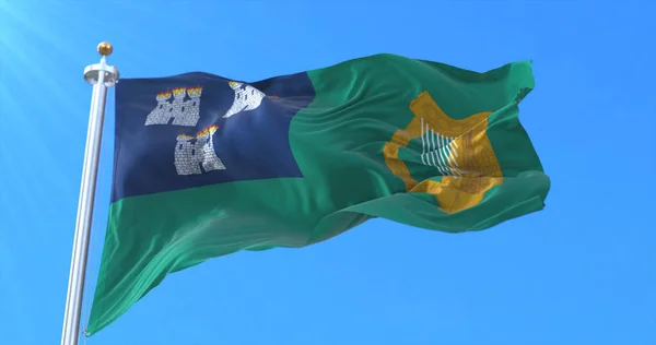 Bandiera Dublino Capitale Dell Irlanda Rendering — Foto Stock