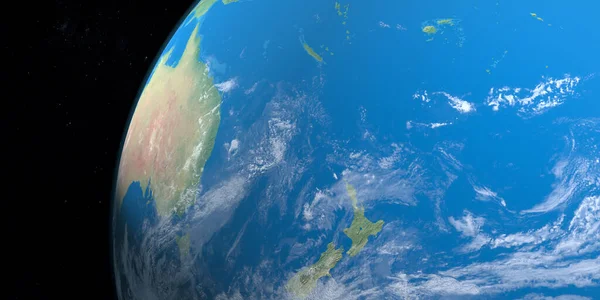 Islas Fiji Planeta Tierra Vista Aérea Desde Espacio Exterior — Foto de Stock