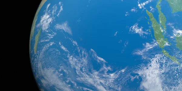 Océano Índico Planeta Tierra Desde Espacio Exterior — Foto de Stock