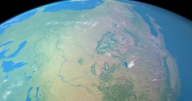 Mississippi Nehri dış uzaydan Dünya gezegeninde