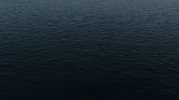 Ciemnoniebieskie Fale Spokojnym Morzu — Wideo stockowe