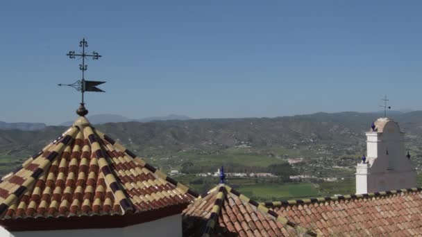 Ermita Los Remedios Mirando Las Montañas Crtama España — Vídeo de stock